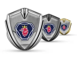 Scania Metal Domed Emblem Customizable Force Style